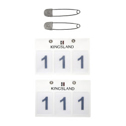 Porte numéro Kingsland 3 poches vendu par 2 Blanc