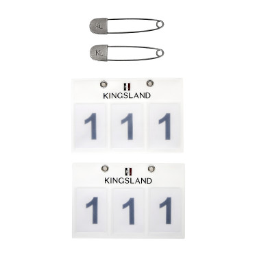 Porte numéro Kingsland 3 poches vendu par 2 Blanc