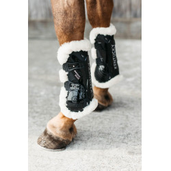 Guêtres Bamboo Élastique mouton vegan Kentucky Noir