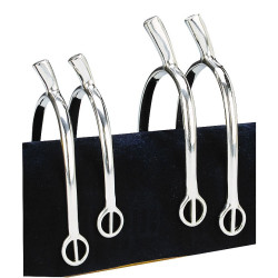 Eperons Feeling Prince de Galles compensés à passants arrondis inox Eperons Feeling Prince de Galles compensés à passants arrondis inox