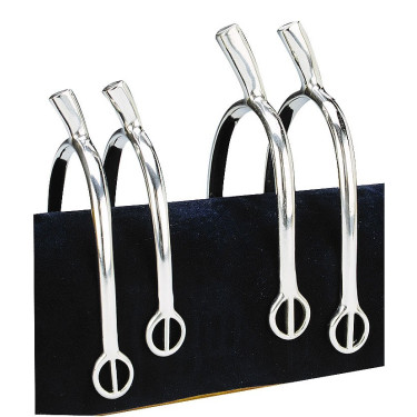 Eperons Feeling Prince de Galles compensés à passants arrondis inox Eperons Feeling Prince de Galles compensés à passants arrondis inox