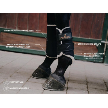 Guêtres fermées Solimbra antérieures Kentucky Noir