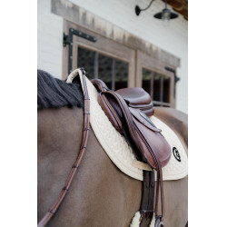 Tapis de selle Plaited Jumping Kentucky Beige