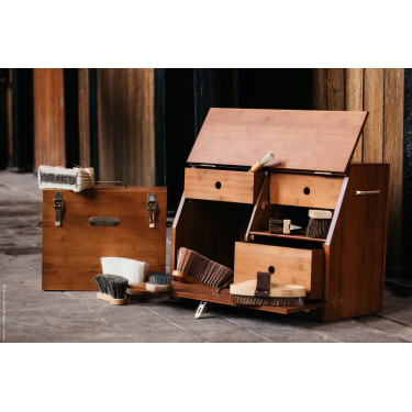 Set boite de pansage Show Grooming Deluxe by Kentucky Brun Marron