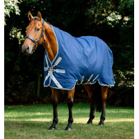 Couverture Horseware Rhino Wug Vari-Layer 450g Noir / gris titane / bleu classique