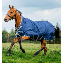 Couverture Horseware Rhino Wug 100g Marine / gris titanium / bleu classic