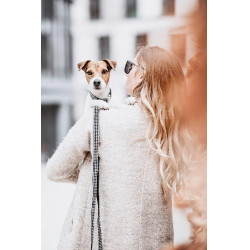 Laisse pour chien Pie-de-poule Kentucky Noir Laisse pour chien Pie-de-poule Kentucky Noir