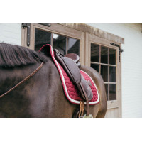 Tapis de selle Plaited Cord Dressage Kentucky Bordeaux