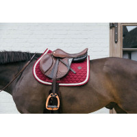 Tapis de selle Plaited Cord Jumping Kentucky Bordeaux