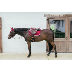 Tapis de selle Plaited Cord Jumping Kentucky Bordeaux