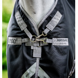 Couverture Horseware Amgio 1200D Plus Turnout Bundle 50g 100g et 200g Noir / gris titane / argent