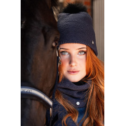 Écharpe tricoté Horze Haze Indigo vintage Bleu marine Écharpe tricoté Horze Haze Indigo vintage Bleu marine