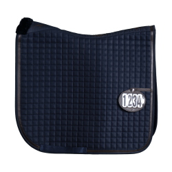 Tapis de selle Dy'on Classique Dressage Marine Bleu marine