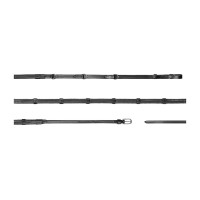 Rênes Howlett Dy'on 3 "D"Caoutchouc 1/2'' avec 7 arrêtoirs Noir Rênes Howlett Dy'on 3 "D"Caoutchouc 1/2'' avec 7 arrêtoirs Noir