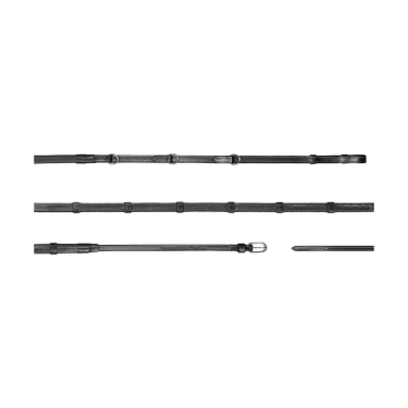Rênes Howlett Dy'on 3 "D"Caoutchouc 1/2'' avec 7 arrêtoirs Rênes Howlett Dy'on 3 "D"Caoutchouc 1/2'' avec 7 arrêtoirs
