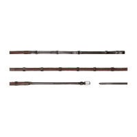 Rênes Howlett Dy'on 3 "D"Caoutchouc 1/2'' avec 7 arrêtoirs Marron