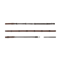 Rênes Howlett Dy'on 3 "D"Caoutchouc 1/2'' avec 7 arrêtoirs Marron