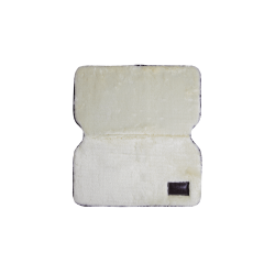 Protège-poitrail Kentucky en mouton Naturel Marron