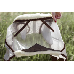 Masques anti-mouches Kentucky Skin Friendly avec oreilles Argent