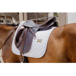Tapis de selle Kentucky Diamond Rope Dressage Blanc