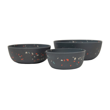 Gamelle pour chien Bamboo Terrazzo Kentucky Gris