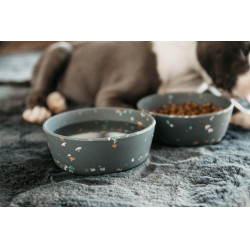 Gamelle pour chien Bamboo Terrazzo Kentucky Gris