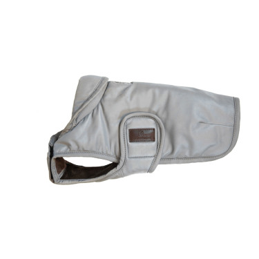 Manteau pour chien Kentucky réfléchissant & déperlant avec protection ventrale Argent