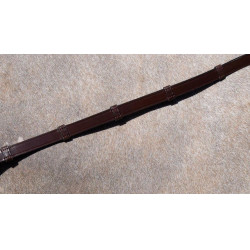 Rênes de Bride Working by Dy'on Tout Cuir Avec 7 Arretoirs 5/8" Marron