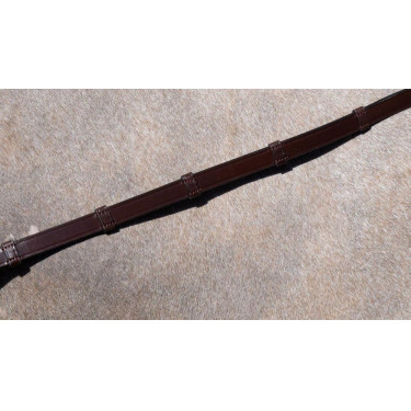 Rênes de Bride Working by Dy'on Tout Cuir Avec 7 Arretoirs 5/8" Marron