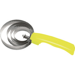 Étrille métallique ronde fluo pailleté Étrille métallique ronde fluo pailleté