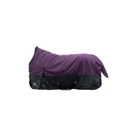 Couverture highneck HKM Glasgow 1200D doublure polaire Prune / noir Violet Couverture highneck HKM Glasgow 1200D doublure polaire Prune / noir Violet
