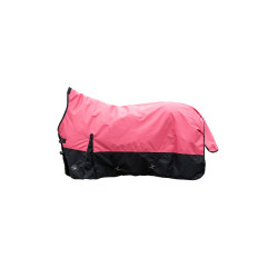 Couverture highneck HKM Norwich 600D 100g Corail / noir Rouge Couverture highneck HKM Norwich 600D 100g Corail / noir Rouge