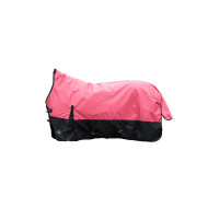 Couverture highneck HKM Norwich 600D doublure lisse Corail / noir Rouge Couverture highneck HKM Norwich 600D doublure lisse Corail / noir Rouge