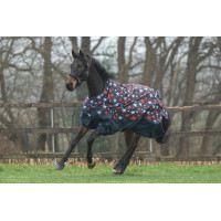 Couverture highneck HKM Norwich 600D doublure lisse Corail / noir Rouge Couverture highneck HKM Norwich 600D doublure lisse Corail / noir Rouge