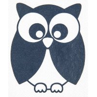 Motif thermocollant chouette HKM Bleu marine ps film Motif thermocollant chouette HKM Bleu marine ps film