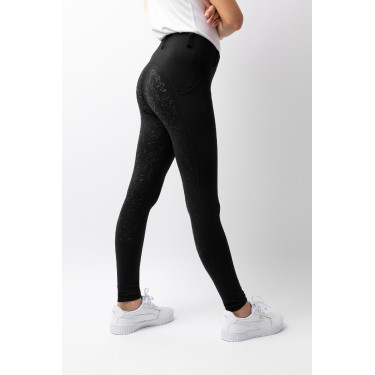 Legging Horze Dea enfant Thermo avec Grip Complet Noir caviar Legging Horze Dea enfant Thermo avec Grip Complet Noir caviar