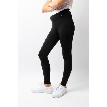 Legging Horze Dea enfant Thermo avec Grip Complet Noir caviar Legging Horze Dea enfant Thermo avec Grip Complet Noir caviar