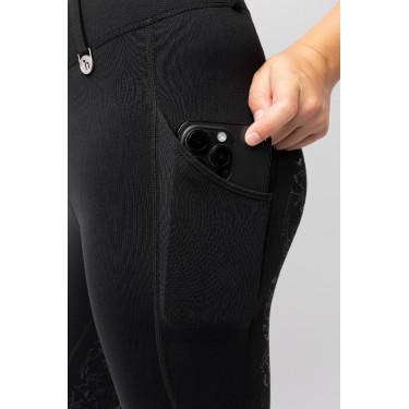 Legging Horze Dea enfant Thermo avec Grip Complet Noir caviar Legging Horze Dea enfant Thermo avec Grip Complet Noir caviar