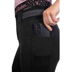 Pantalon femme Hailey fond 1/1 en silicone HKM Noir Pantalon femme Hailey fond 1/1 en silicone HKM Noir