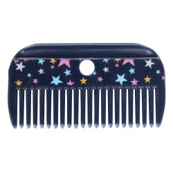 Set de pansage Hobby Horsing HKM Bleu marine étoiles