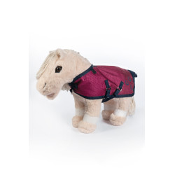 Couverture d'extérieur Cuddle Pony HKM Bleu marine / rose vif Couverture d'extérieur Cuddle Pony HKM Bleu marine / rose vif
