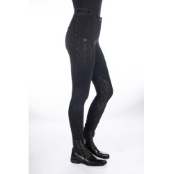 Pantalon femme Harbour Island Denim basanes en silicone HKM Noir Pantalon femme Harbour Island Denim basanes en silicone HKM Noir