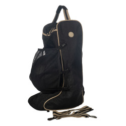 Sac à botte HKM Joules Noir / beige Sac à botte HKM Joules Noir / beige