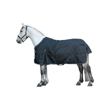 Couverture de pré Premium HKM 1680D 200g doublure lisse Noir