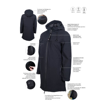 Veste longue imperméable Hillary HKM Veste longue imperméable Hillary HKM