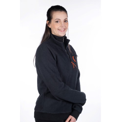 Pull Teddyfleece Unisex HKM Noir Pull Teddyfleece Unisex HKM Noir