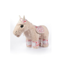 Set design Cuddle Pony HKM Blanc cassé / rose Set design Cuddle Pony HKM Blanc cassé / rose