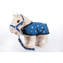Star set Cuddle Pony HKM Bleu étoiles
