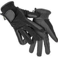 Gants d'hiver en cuir synthétique HKM Noir Gants d'hiver en cuir synthétique HKM Noir