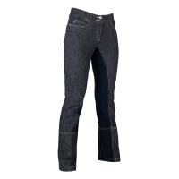 Pantalon Jodhpur Miss Blink fond intégral Alos HKM Bleu jeans / bleu foncé Pantalon Jodhpur Miss Blink fond intégral Alos HKM Bleu jeans / bleu foncé